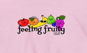 Feeling Fruity Unisex pink hoodie