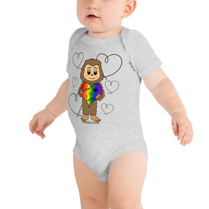 Sasquatch Love is Love Baby onesie