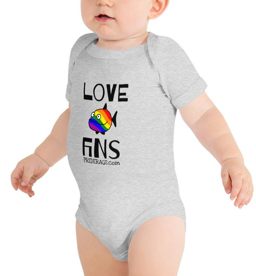 Love Fins Baby onesie