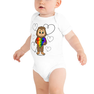 Sasquatch Love is Love Baby onesie