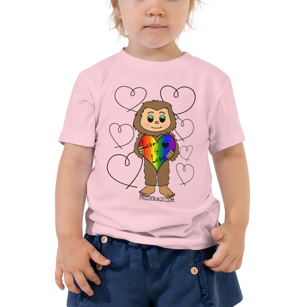 Sasquatch Love is Love Toddler tee