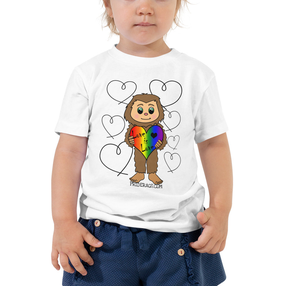 Sasquatch Love is Love Toddler tee