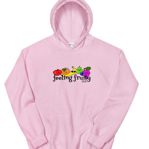 Feeling Fruity Unisex pink hoodie