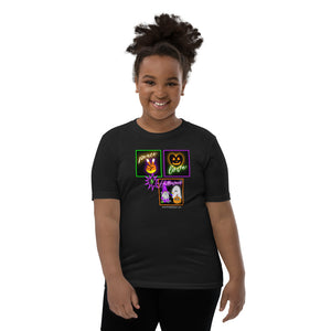 Peace Love Halloween youth tee