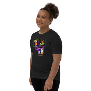 Peace Love Halloween youth tee